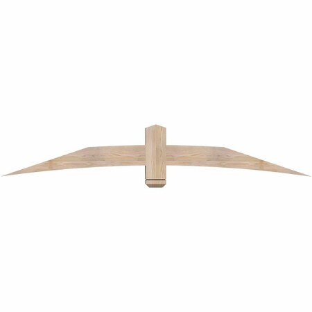 Ekena Millwork Bellingham Smooth Timber Gable Bracket, Douglas Fir, 84"W x 14"H x 5 1/2"D x 5 1/2"F, 4/12 Pitch GBW084X14X0606BEL00SDF